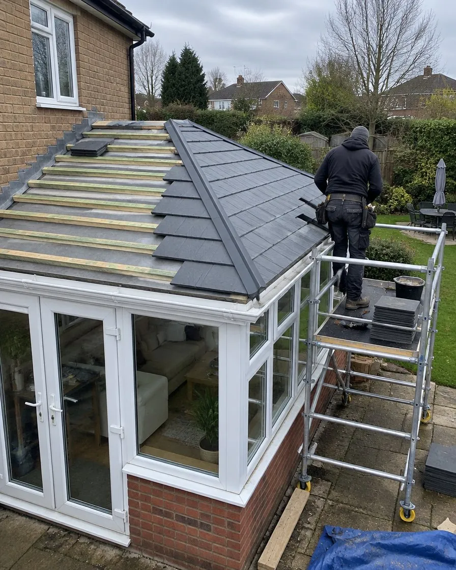 Conservatory roof replacement in Plymouth