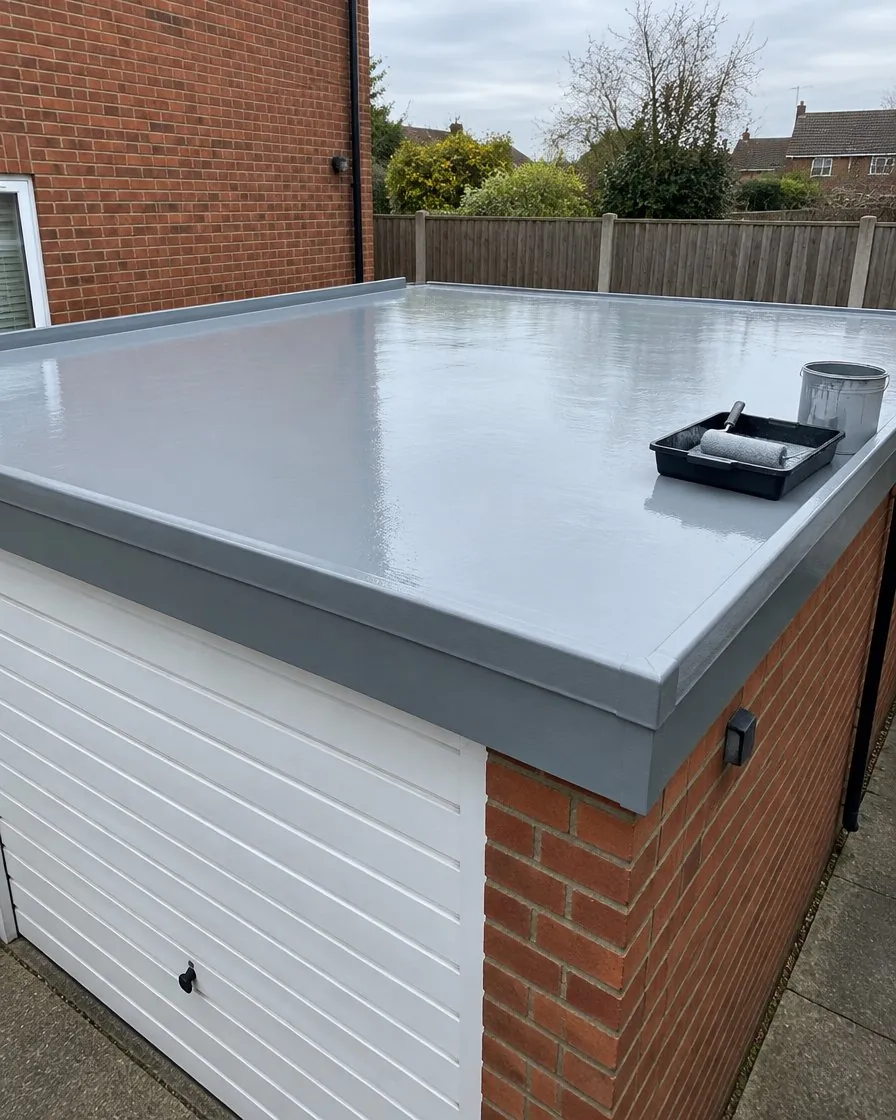 Garage roof replacement in Plymouth