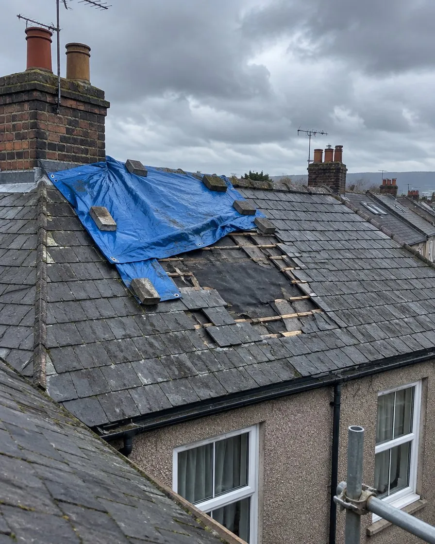 Storm damage and insurance work in Plymouth